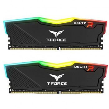 Team T-Force Delta RGB Black 16GB 2x8GB 3600MHz CL18 DDR4 Gaming Ram (TF3D416G3600HC18JDC01)