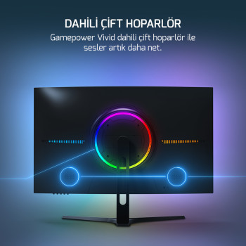 27 GAMEPOWER VIVID F20 CURVED 1MS 144Hz MONITOR