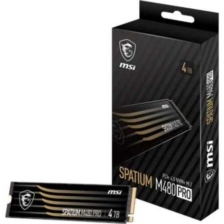 4TB MSI SPATIUM M480 PRO PCIE 4.0 NVME M.2 7400/7000MB/s