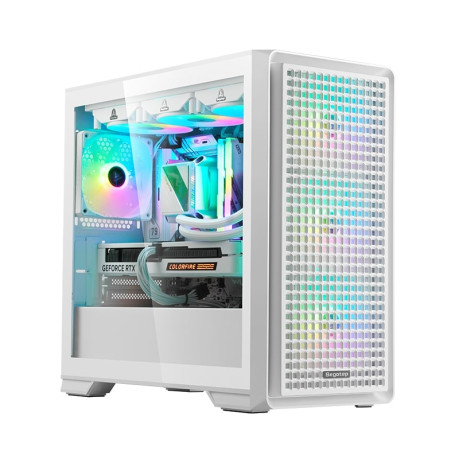 SEGOTEP Radiant Beyaz 750W 80+ Bronze Midi Tower Kasa (Rainbow Fan)