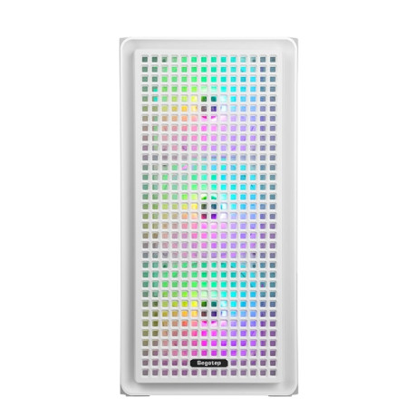 SEGOTEP Radiant Beyaz 750W 80+ Bronze Midi Tower Kasa (Rainbow Fan)