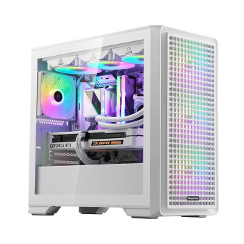 SEGOTEP Radiant Beyaz 750W 80+ Bronze Midi Tower Kasa (Rainbow Fan)