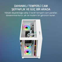GAMEPOWER WARCRY TOPGLASS 4XARGB KASA 750W WHITE